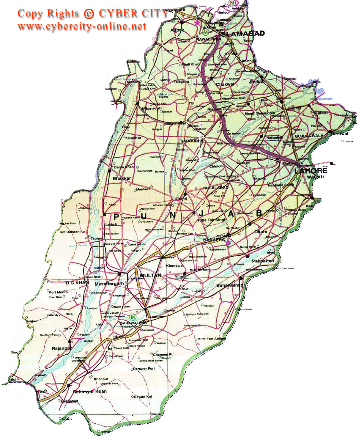 Photo Gallery of Punjab, Pakistan / punjab_map