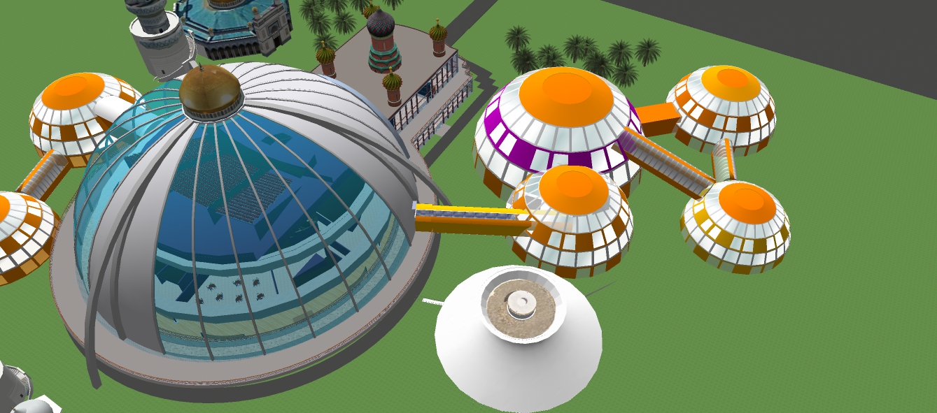 The Holy Quran Exhibition Park Left SIde Domes